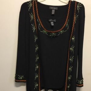 CABLE & GAUGE  2 piece sweater set